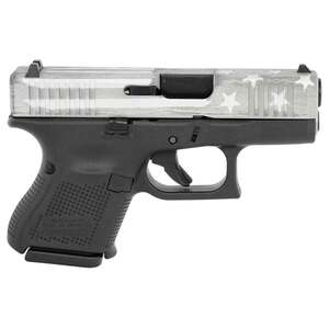 Glock 27 Gen5 Sub-Compact 40 S&W 3.43in Gray Battle Worn Flag Cerakote Pistol - 9+1 Rounds