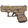 Glock 27 Gen3 Sub-Compact 40 S&W 3.43in Coyote Battle Worn Flag Cerakote Pistol - 9+1 Rounds - Brown
