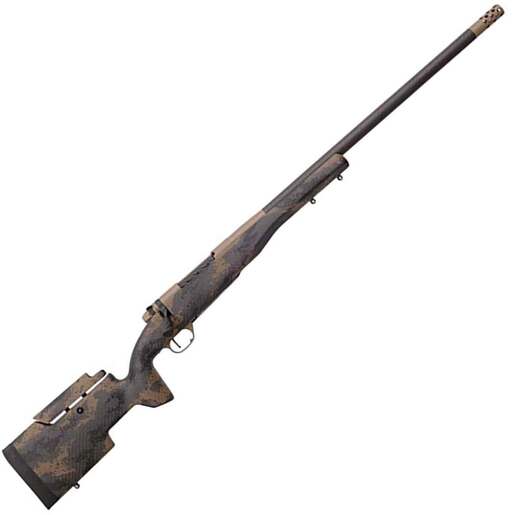 Weatherby Mark V Carbonmark Elite Coyote Tan/Camo Cerakote Bolt Action Rifle - 6.5 Weatherby RPM - 24in - Camo image