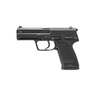HK USP V1 9mm Luger 4.25in Black Serrated Steel Pistol - 15+1 Rounds - Black