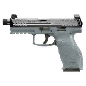 HK VP9 Tactical 9mm Luger 4.7in Gray Pistol - 17+1 Rounds