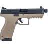 IWI MASADA Tactical 9mm Luger 4.6in Flat Dark Earth Pistol - 10+1 Rounds - Tan