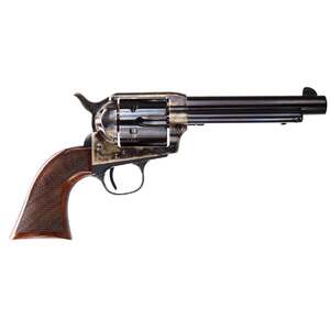 Taylors and Company Smoke Wagon Deluxe 357 Magnum 5.5in Taylor Polished Blued / Color Case Hardened Steel Revolver - 6 Rounds