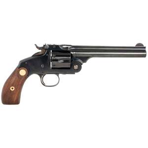 Taylors and Company Frontier Schofield 44 Special 6.5in Blued Steel Revolver - 6 Rounds