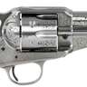 Taylor's & Company 1875 Army Outlaw 45 (Long) Colt 7.5in White Engraved Steel Revolver - 6 Rounds