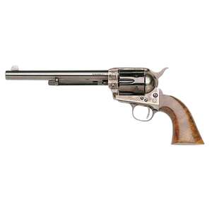 Taylors and Company 1873 Cattleman SAO 45 (Long) Colt 7.5in Blued / Color Case Hardened Steel Revolver - 6 Rounds