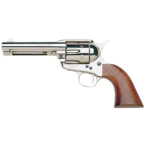 Taylors and Company 1873 Cattleman 45 (Long) Colt 4.75in Nickel-Plated Steel Revolver - 6 Rounds