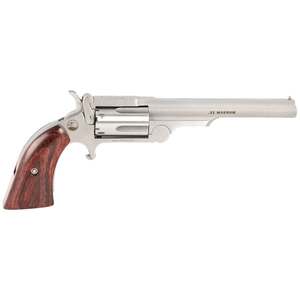 North American Arms Ranger II 22 Long Rifle 4in Bead Blasted Stainless Steel Revolver - 5 Rounds