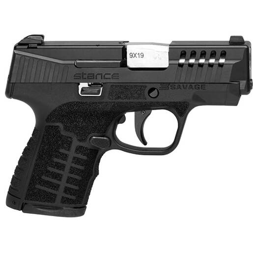 Savage Arms Stance 9mm Luger 3.2in Black Pistol - 10+1 Rounds - Black image
