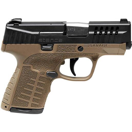 Savage Arms Stance 9mm Luger 3.2in Flat Dark Earth Pistol - 10+1 Rounds - Tan image