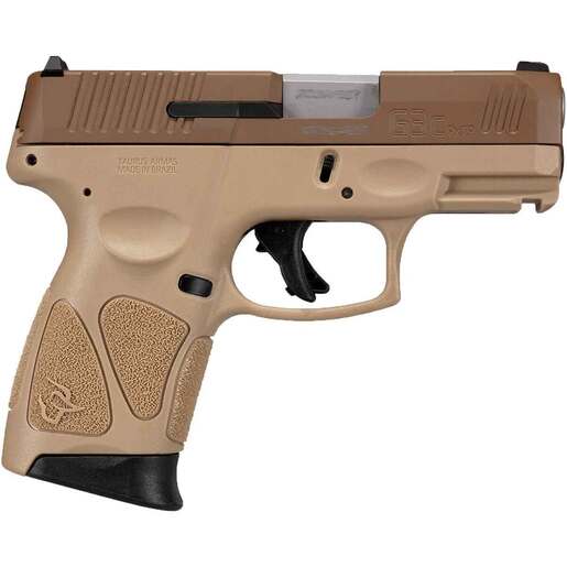 Taurus G3c 9mm Luger 3.2in Coyote Cerakote Pistol - 10+1 Rounds - Tan Compact image