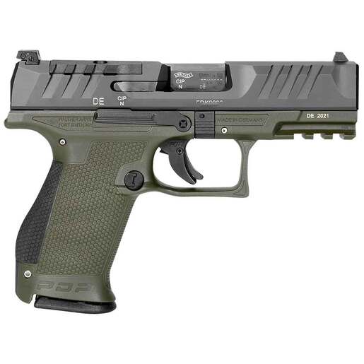 Walther PDP Compact 9mm Luger 4in Green/Black Pistol - 15+1 Rounds - Green Compact image