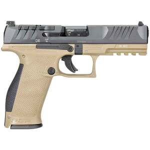Walther PDP 9mm Luger 4.5in Tan / Black Pistol - 18+1 Rounds