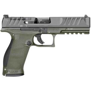 Walther PDP 9mm Luger 5in Green / Black Pistol - 18+1 Rounds