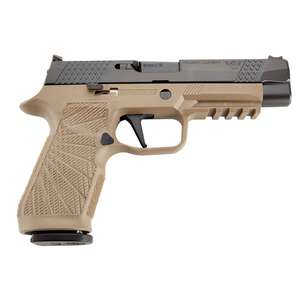 Wilson Combat P320 9mm Luger 4.7in Tan/Black DLC Stainless Steel Pistol - 17+1 Rounds
