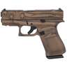 Glock 43X Sub-Compact MOS 9mm Luger 3.41in Coyote Battle Worn Flag Cerakote Pistol - 10+1 Rounds - Brown