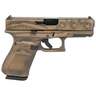 Glock 23 Gen5 Compact MOS 40 S&W 4.02in Coyote Battle Worn Flag Cerakote Pistol - 13+1 Rounds - Brown
