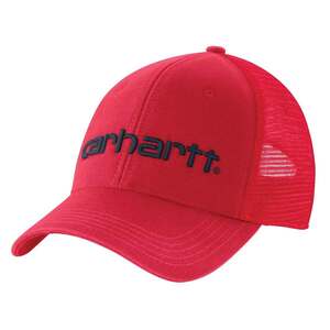 Carhartt Canvas Mesh-Back Logo Graphic Trucker Hat