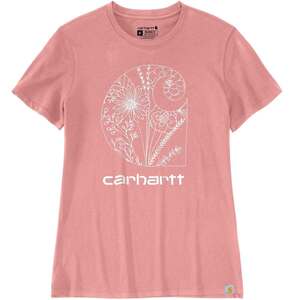 Carhartt Women's Relaxed Fit Logo Short Sleeve Casual Shirt