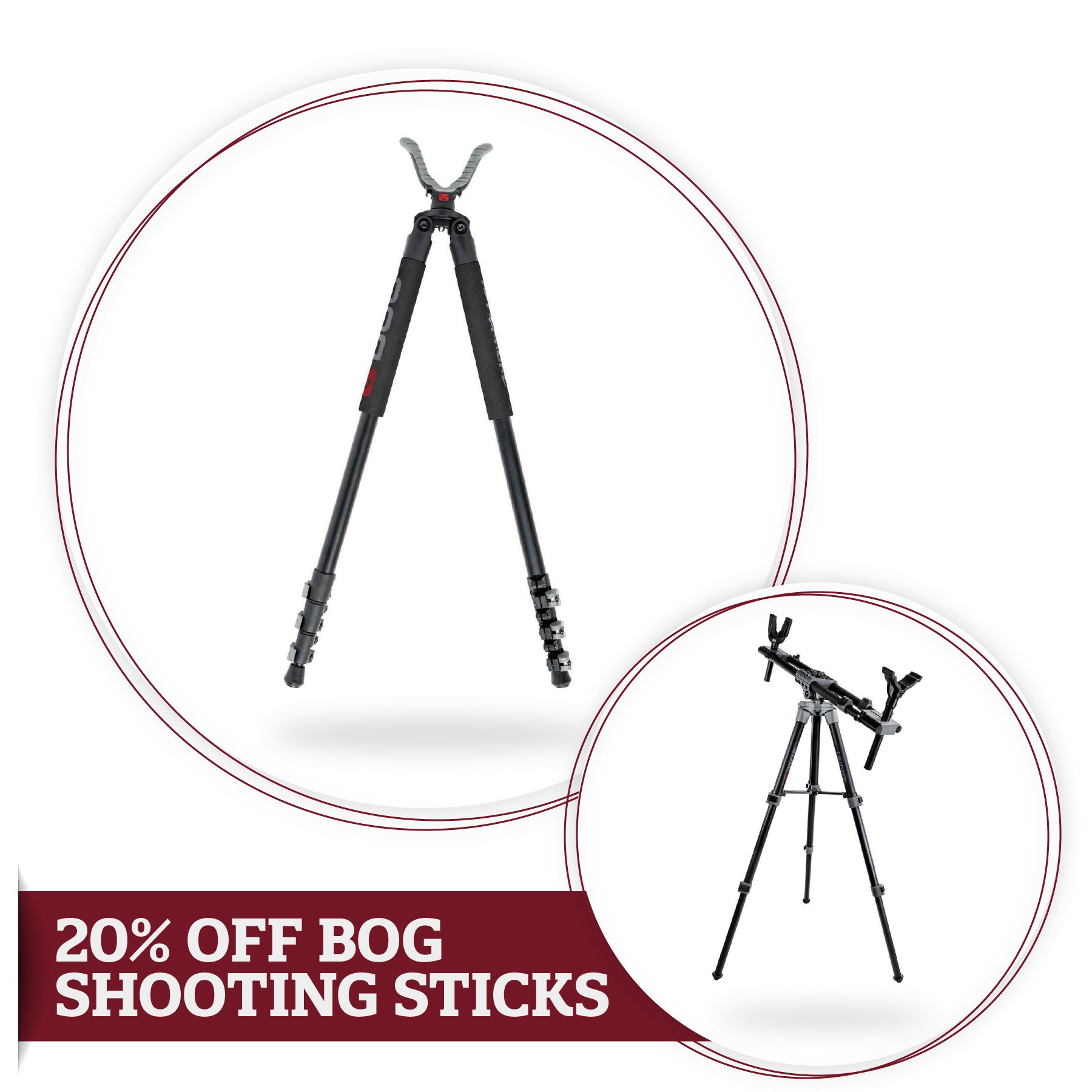20% off BOG Shooting Sticks