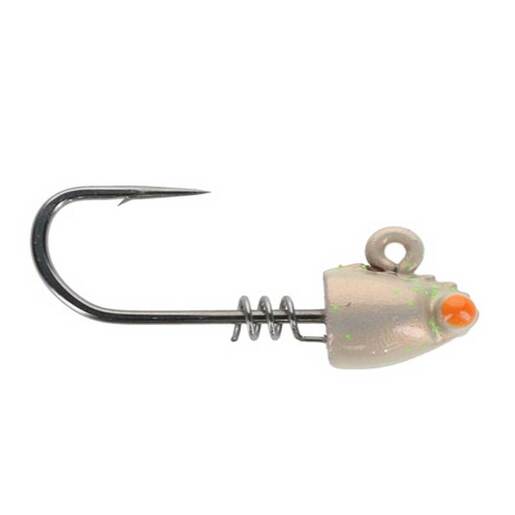 No Live Bait Needed Shrimp Head Jig - Amber Alert 3X