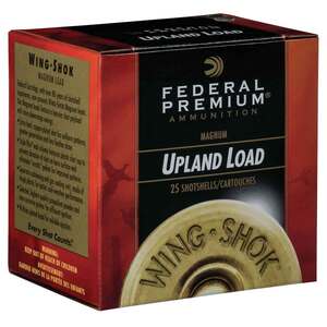 Federal Premium Wing-Shok High Velocity 12 Gauge 2-3/4in #25 1-1/4oz Upland Shotshells- 25 Rounds