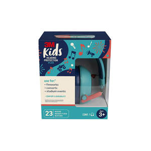 3M Kids Hearing Protection Plus Youth Passive Earmuff - Teal