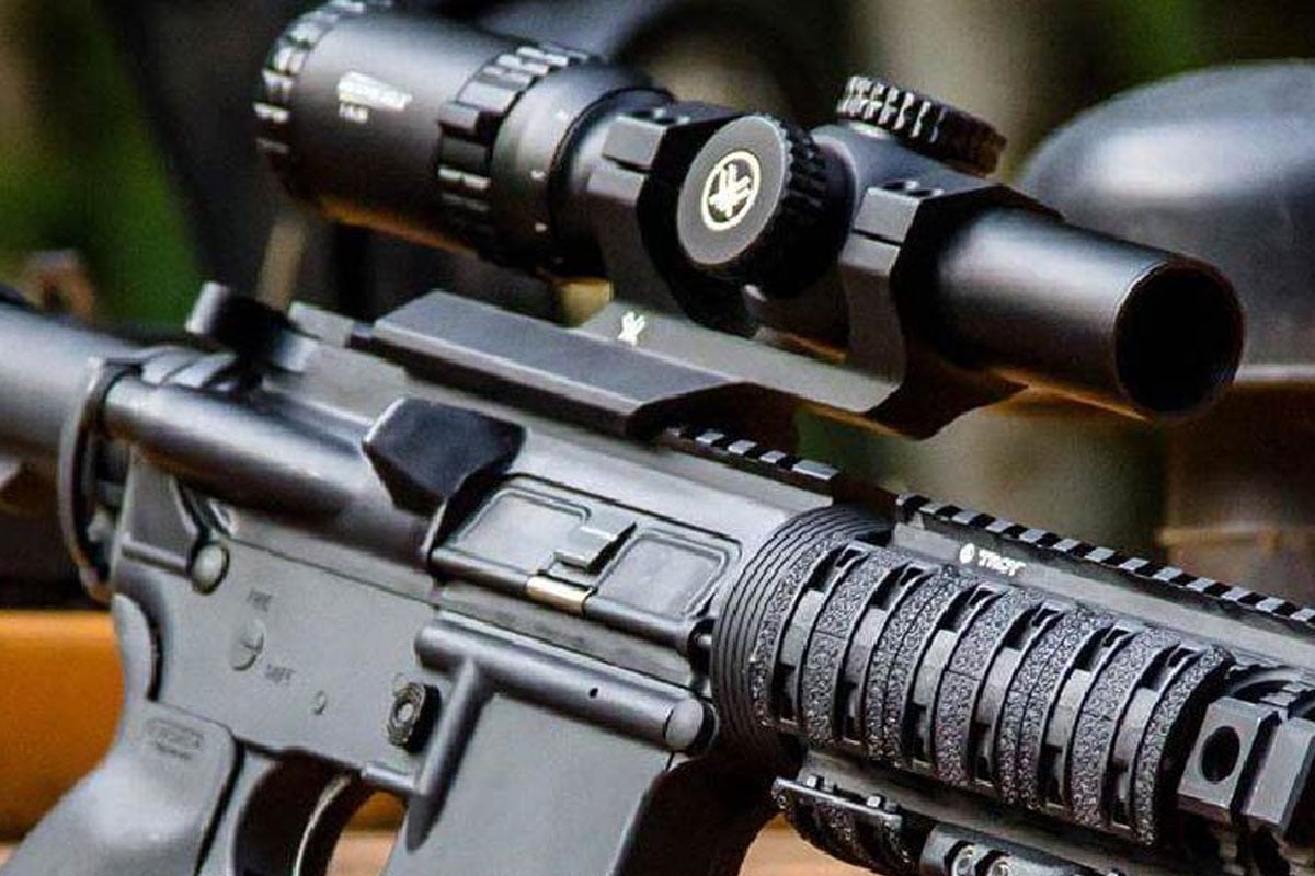 450 Bushmaster Rifle with a scope