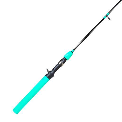 Lake Shore Tackle Mackinaw Pro Baitcaster Ice Fishing Rod - 48in - Aqua Blue
