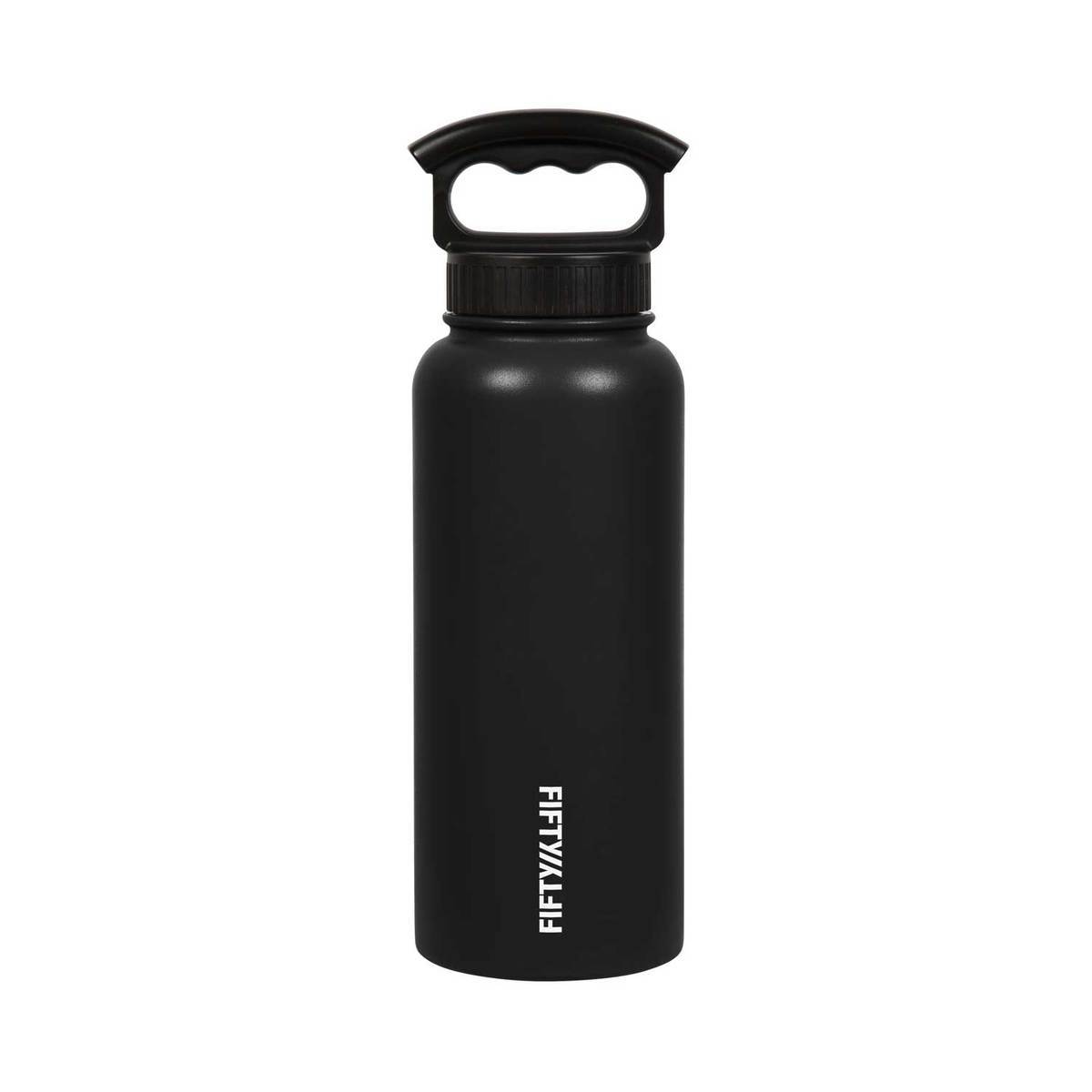 Fifty/Fifty 34oz Wide Mouth Insulated Bottle with 3-Finger Handle Lid Fifty/Fifty 34oz Wide Mouth Insulated Bottle with 3-Finger Handle Lid