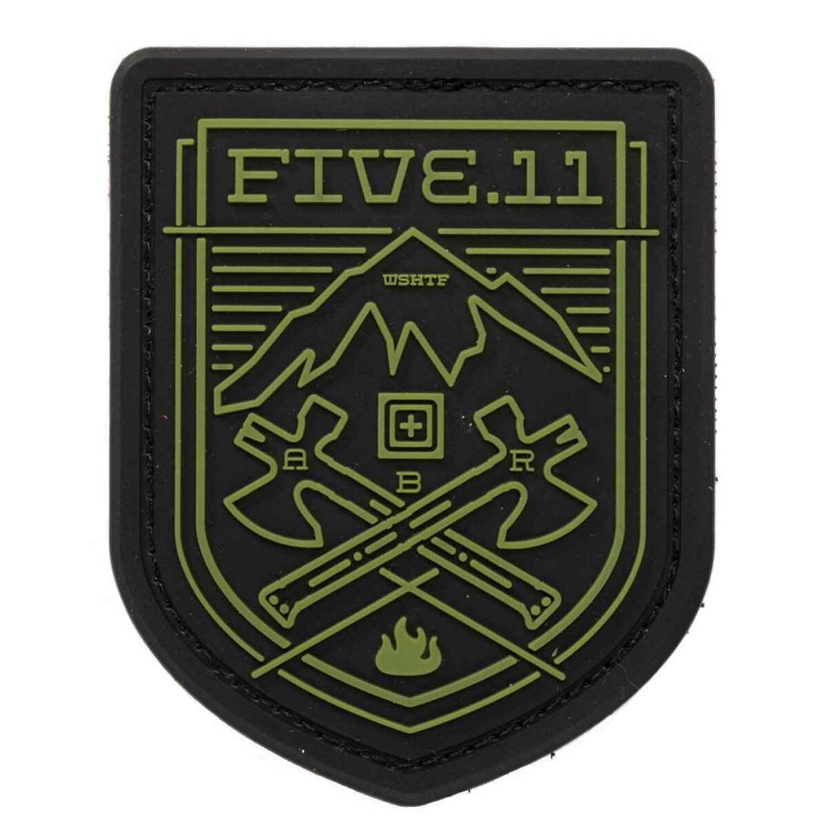 5.11 Crossed Axe Mountain Patch - Black - Black 5.11 Crossed Axe Mountain Patch - Black - Black