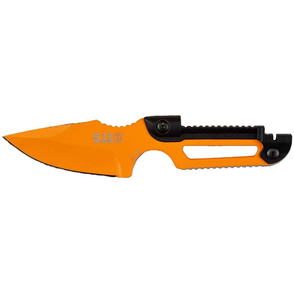 5.11 Ferro 2 inch Fixed Blade - Orange - Orange 5.11 Ferro 2 inch Fixed Blade - Orange - Orange