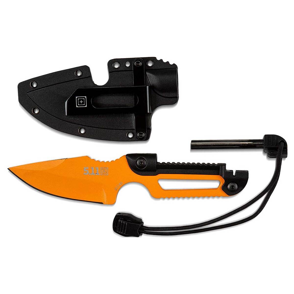5.11 Ferro 2 inch Fixed Blade - Orange - Orange 5.11 Ferro 2 inch Fixed Blade - Orange - Orange