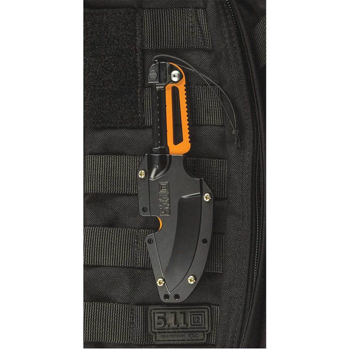5.11 Ferro 2 inch Fixed Blade - Orange - Orange 5.11 Ferro 2 inch Fixed Blade - Orange - Orange