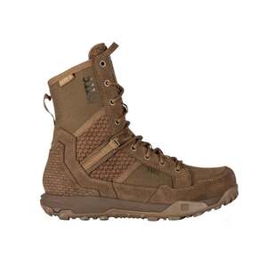 5.11 Men's A/T 8in Waterproof Non-Zip Tactical Boots - Dark Coyote - Size 8