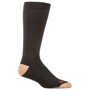 5.11 Men's Cupron 3 Pack Work Socks - Black - L/XL