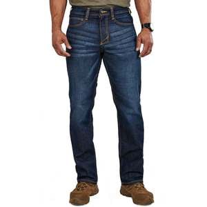 5.11 Men's Defender Flex Straight Fit Tactical Jeans - Dark Wash Indigo - 34X32