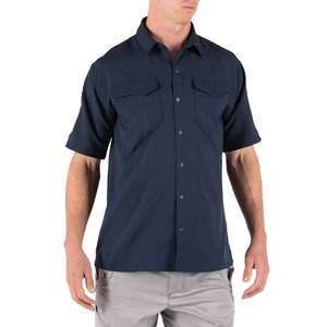 5.11 Men's Freedom Flex Short Sleeve Tactical Shirt - Peacoat - L