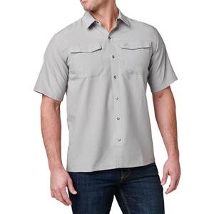 5.11 Men's Freedom Flex Short Sleeve Tactical Shirt - Heather Grey - XL