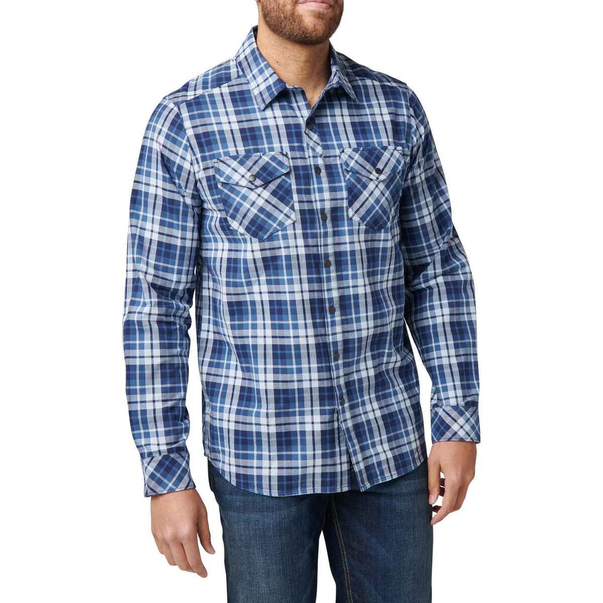 5.11 Men's Gunner Plaid Long Sleeve Tactical Shirt | Sportsman's Warehouse