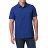 5.11 Men's Marksman Short Sleeve Tactical Shirt - Blue Mussel - L - Blue Mussel L