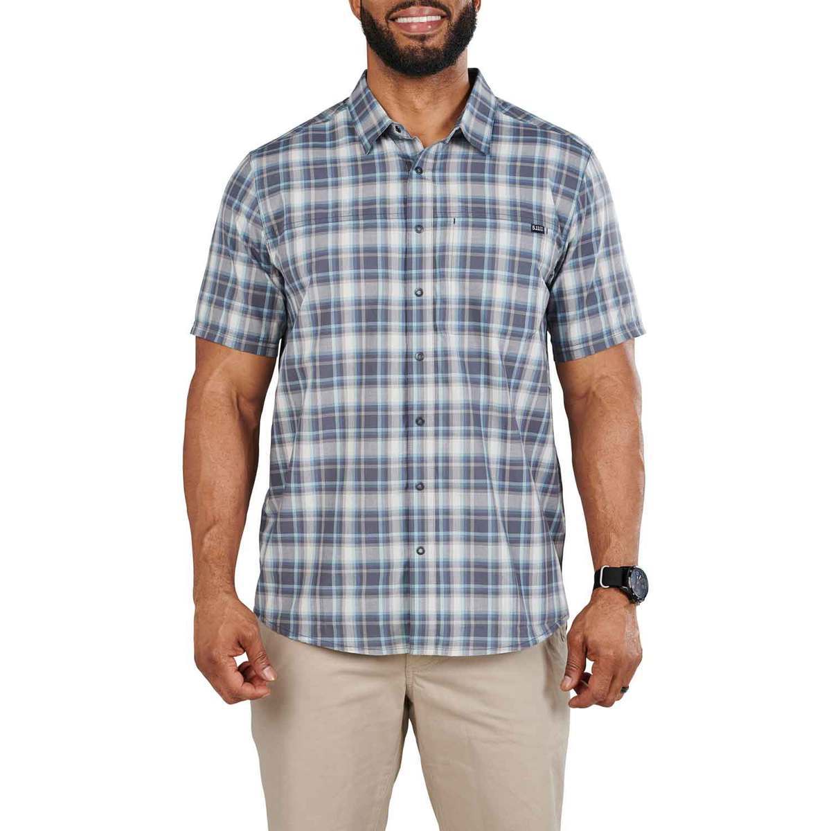 5.11 Men's Wyatt Plaid Short Sleeve Tactical Shirt 5.11 Men's Wyatt Plaid Short Sleeve Tactical Shirt