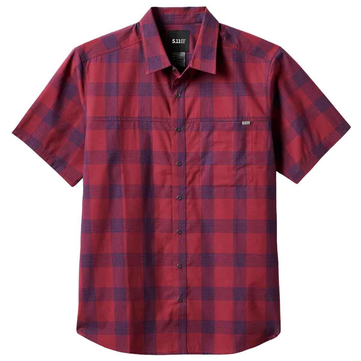 5.11 Men's Wyatt Plaid Short Sleeve Tactical Shirt 5.11 Men's Wyatt Plaid Short Sleeve Tactical Shirt