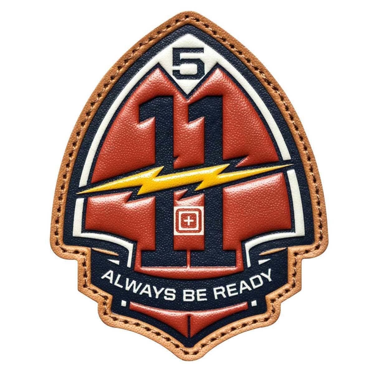 5.11 Tactical Bolt And Arrowhead Patch - Red - Red 5.11 Tactical Bolt And Arrowhead Patch - Red - Red