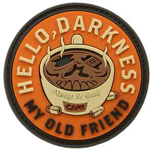 5.11 Tactical Hello Darkness Coffee Patch - Orange/Black - One Size Fits Most