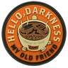5.11 Tactical Hello Darkness Coffee Patch - Orange/Black - One Size Fits Most - Orange/Black One Size Fits Most