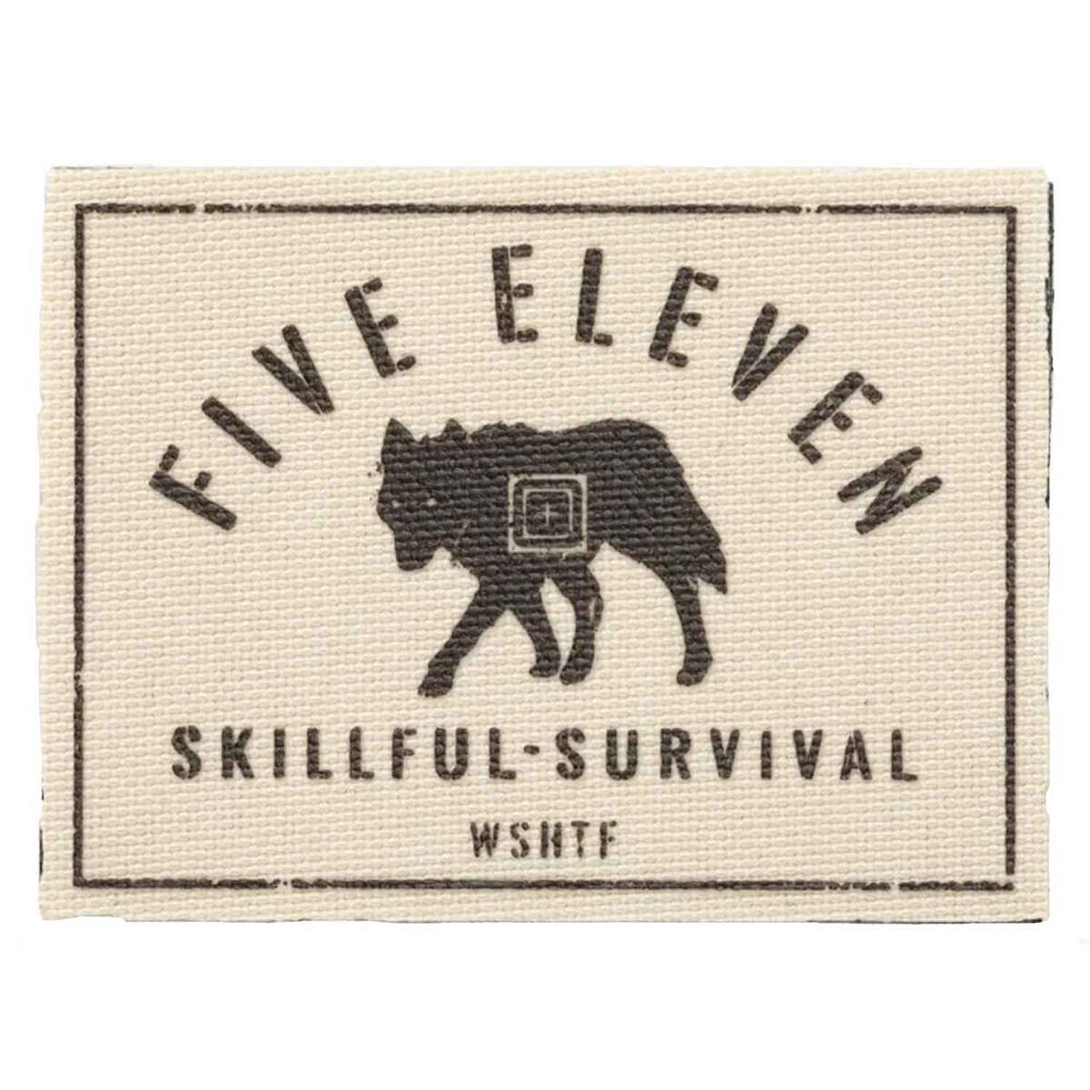 5.11 Wolf Survival Patch - Khaki - Khaki 5.11 Wolf Survival Patch - Khaki - Khaki