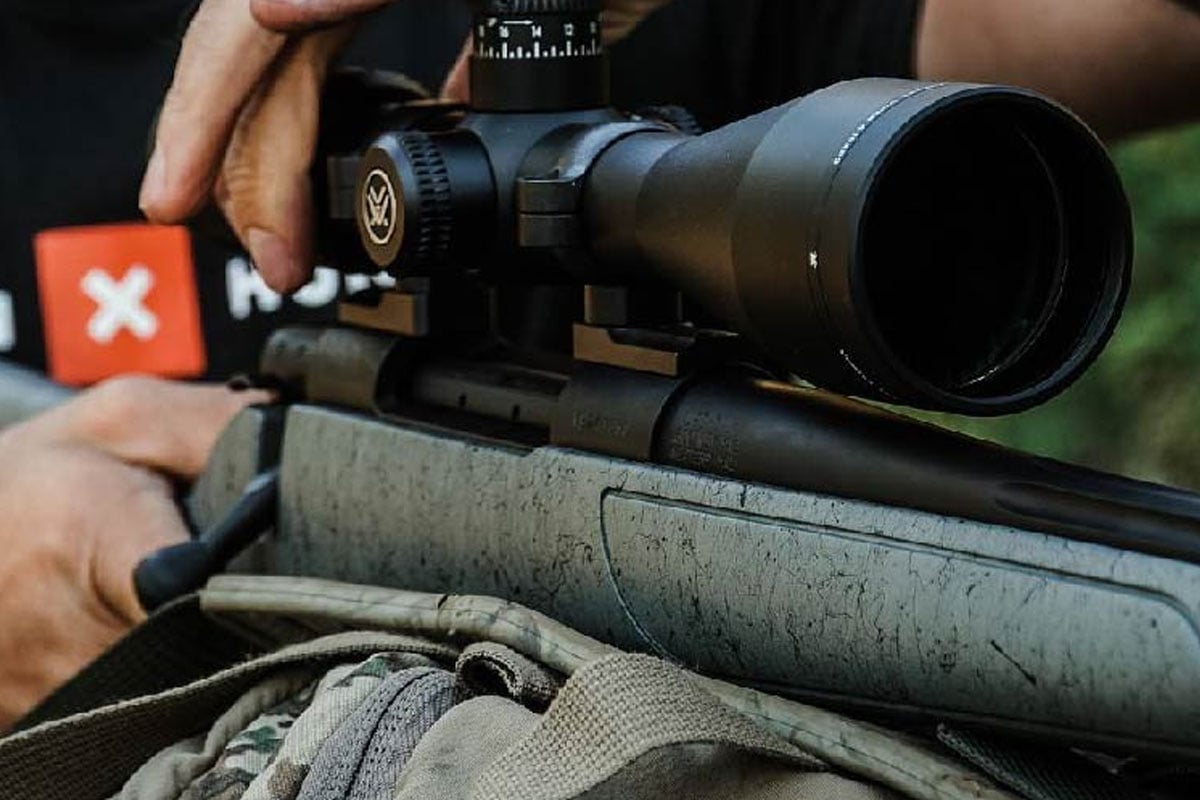 6.5 Creedmoor rifle with a scope