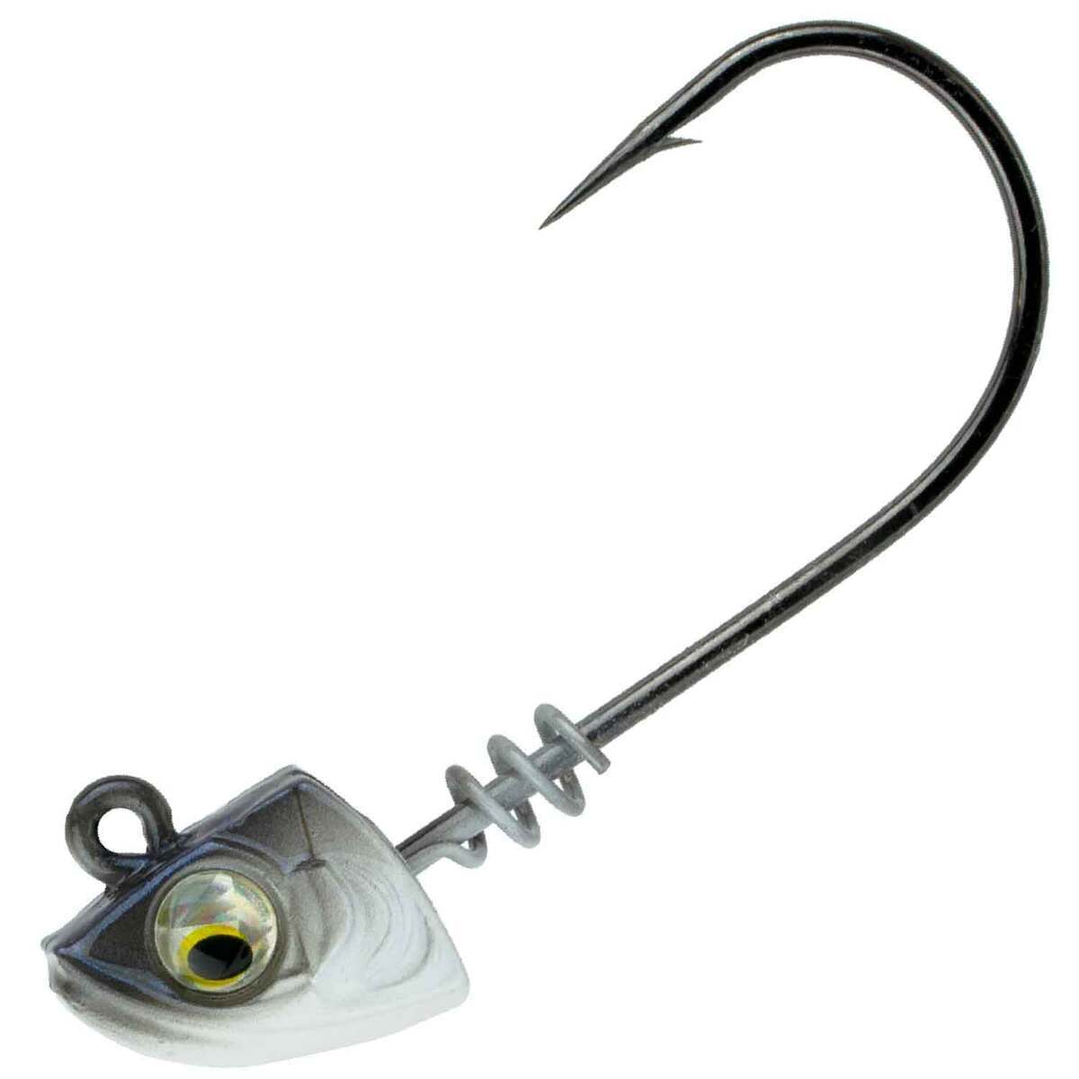 Strike King Baby Squadron Swimbait Head - 1/8 Oz Unpainted Jig Head For Soft Plastic Swimbaits