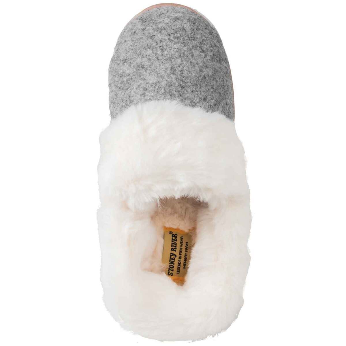 Stoney River Women's Felted Slippers - Grey - Size 6 - Grey 6 Stoney River Women's Felted Slippers - Grey - Size 6 - Grey 6